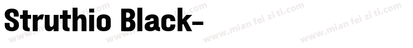Struthio Black字体转换